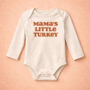 🐻 OLD NAVY MAMA’S LITTLE TURKEY ONESIE